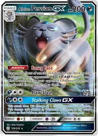 Alolan Persan GX (129/236) [Soleil et Lune : Éclipse cosmique] 