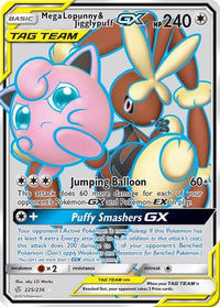 Mega Lopunny &amp; Jigglypuff GX (225/236) [Soleil et Lune : Éclipse Cosmique] 
