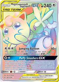 Mega Lopunny & Jigglypuff GX (Secret) (261/236) - SM  Cosmic Eclipse Holofoil