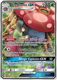 Vileplume GX (Full Art) (211/236) - SM  Cosmic Eclipse Holofoil