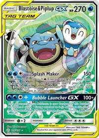 Blastoise &amp; Tiplup GX (215/236) [Soleil et Lune : Éclipse cosmique] 