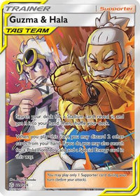 Guzma & Hala (Full Art) (229/236)  - SM  Cosmic Eclipse Holofoil