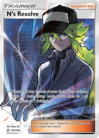 N's Resolve (Full Art) (232/236) - SM  Cosmic Eclipse Holofoil