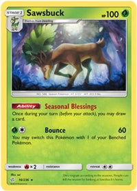 Sawsbuck (Prerelease Kit Exclusive) (16/236)  - Deck Exclusives