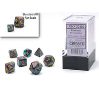 Dice: 7 pc: Festive: Mini-Hedral: Mosaic / Yellow (EN) (Special Order)