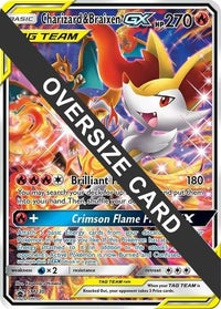 Charizard &amp; Braixen GX (SM230) (carte Jumbo) [Soleil et Lune : Black Star Promos] 