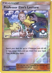 Conférence du professeur Elms (188a/214) (League Promo 2e place) [Sun &amp; Moon : Lost Thunder] 