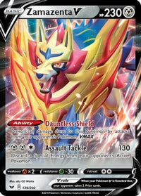 Zamazenta V (139/202) - SWSH01 Sword & Shield Base Set Holofoil