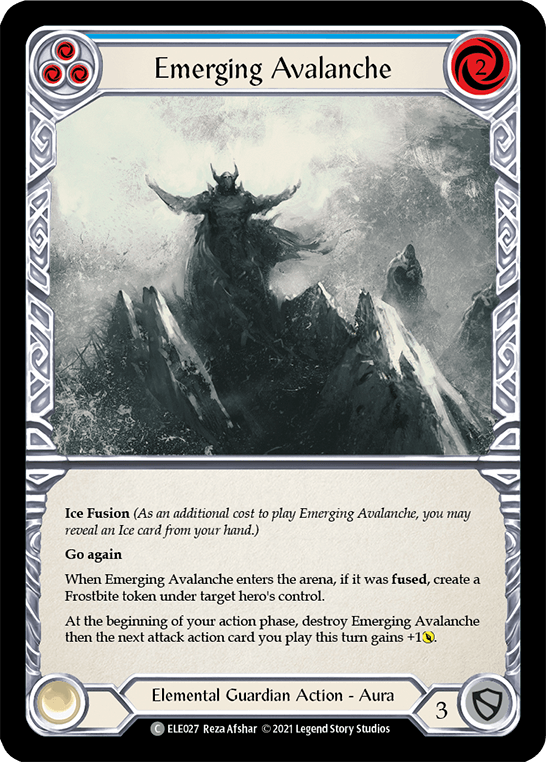 Emerging Avalanche (Blue) [ELE027] (Tales of Aria) 1st Edition Normal - POKÉ JEUX