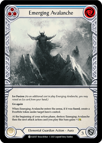 Emerging Avalanche (Blue) [ELE027] (Tales of Aria) 1st Edition Rainbow Foil - POKÉ JEUX