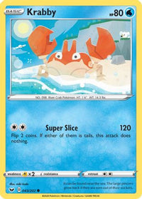 Krabby () (43/202) - SWSH01 Sword & Shield Base Set