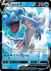 Lapras V (49/202) - SWSH01 Sword & Shield Base Set Holofoil