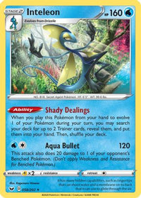 Inteleon (58/202)  - SWSH01 Sword & Shield Base Set Holofoil
