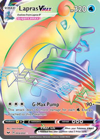 Lapras VMAX (Secret) (203/202)  - SWSH01 Sword & Shield Base Set Holofoil