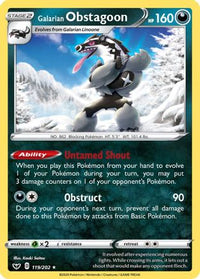 Galarian Obstagoon (119/202)  - SWSH01 Sword & Shield Base Set Holofoil