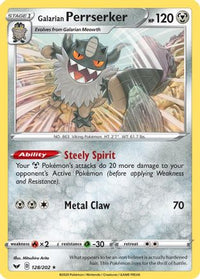 Galarian Perrserker (128/202) [Épée et bouclier : ensemble de base] 