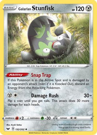 Stunfisk de Galar (132/202) [Épée et bouclier : ensemble de base] 