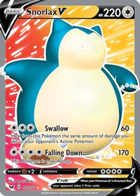 Snorlax V (Full Art) (197/202) - SWSH01 Sword & Shield Base Set Holofoil