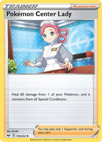 Pokemon Center Lady (176/202) - SWSH01 Sword & Shield Base Set
