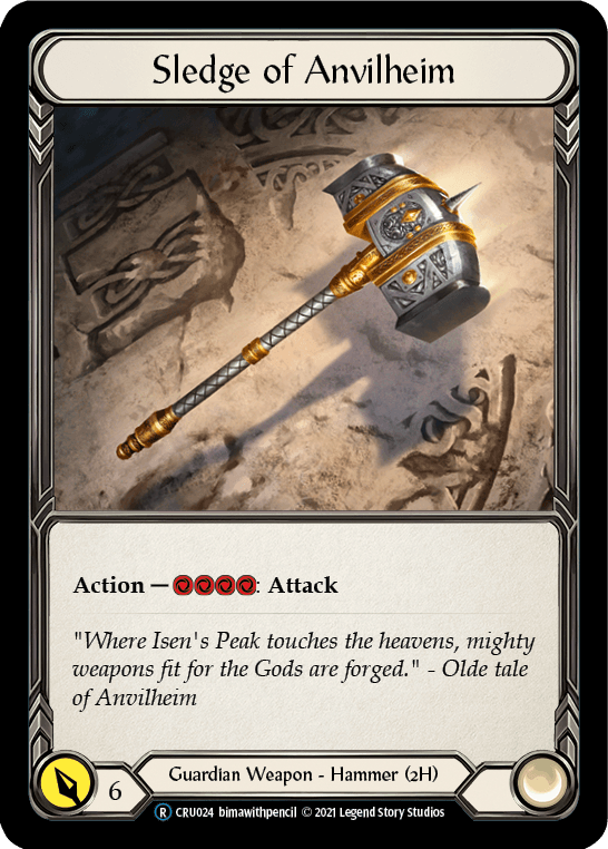 Sledge of Anvilheim [U-CRU024] (Crucible of War Unlimited) Unlimited Rainbow Foil - POKÉ JEUX