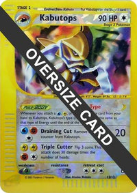 Kabutops (Box Topper) (12/12)  - Jumbo Cards Reverse Holofoil