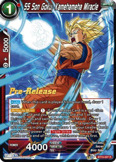 SS Son Goku, Kamehameha Miracle (BT15-007) [Saiyan Showdown Prerelease Promos] - POKÉ JEUX