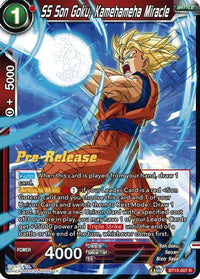 SS Son Goku, Kamehameha Miracle (BT15-007) [Saiyan Showdown Prerelease Promos] - POKÉ JEUX