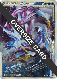 Palkia & Dialga Legends + /102 (Single Oversized Promo) (101/102) - Jumbo Cards Holofoil