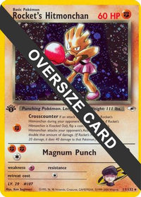Rocket's Hitmonchan (11/132)  - Jumbo Cards Holofoil