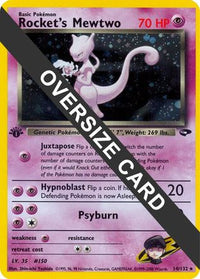 Rocket's Mewtwo (14/132)  - Jumbo Cards Holofoil