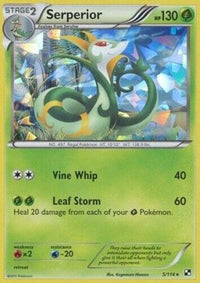 Serperior (5/114) (Cracked Ice Holo) (Thème Deck exclusif) [Noir et blanc : ensemble de base] 