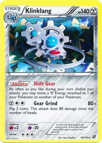 Klinklang (Cracked Ice Holo) (76/114)  - Blister Exclusives Reverse Holofoil