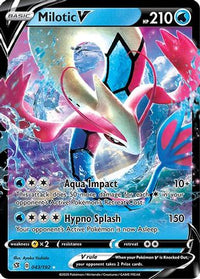 Milotic V (43/192) - SWSH02 Rebel Clash Holofoil