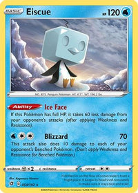 Eiscue (54/192) - SWSH02 Rebel Clash Holofoil