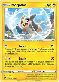 Morpeko (073/192) [Épée et Bouclier : Rebel Clash] 