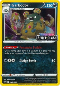 Garbodor (Prerelease) [Staff] (SWSH025) - SWSH Sword & Shield Promo Cards Holofoil