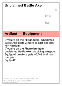 Unclaimed Battle Axe [Unknown Event]