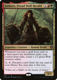 Faldorn, Dread Wolf Herald [Commander Legends: Battle for Baldur's Gate]