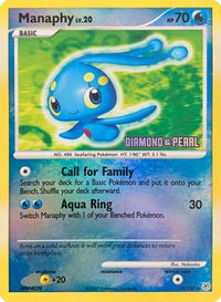 Manaphy [Diamond & Pearl] (9/130)  - Burger King Promos Reverse Holofoil