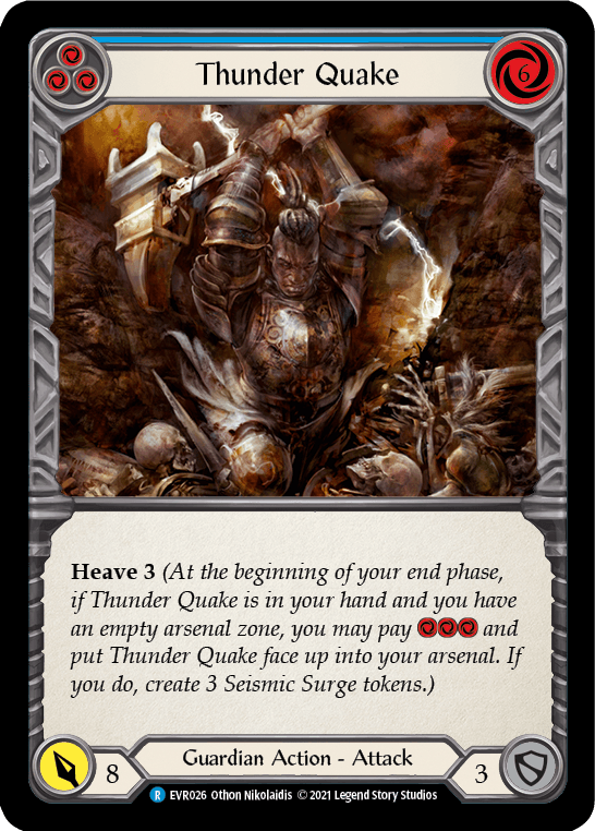 Thunder Quake (Blue) [EVR026] (Everfest) 1st Edition Normal - POKÉ JEUX
