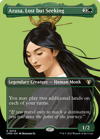 Azusa, Lost but Seeking (Borderless Profile) [Commander Masters]