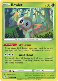 Rowlet (11/189) - SWSH03 Darkness Ablaze