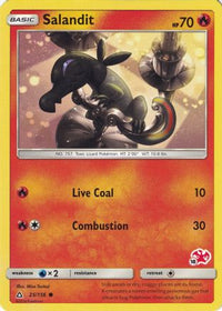 Salandit (# Charizard Stamped) (25/156)  - Battle Academy