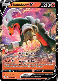 Houndoom V (21/189) - SWSH03 Darkness Ablaze Holofoil