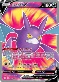 Crobat V (Full Art) (182/189) - SWSH03 Darkness Ablaze Holofoil