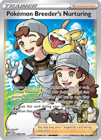 Pokemon Breeder's Nurturing (Full Art) (188/189)  - SWSH03 Darkness Ablaze Holofoil