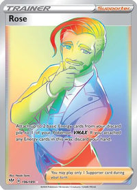 Rose (Secret) (196/189) - SWSH03 Darkness Ablaze Holofoil