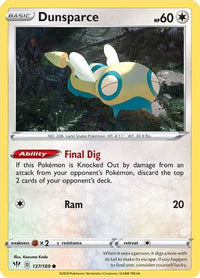 Dunsparce (137/189) - SWSH03 Darkness Ablaze