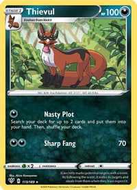 Thievul (113/189) - SWSH03 Darkness Ablaze