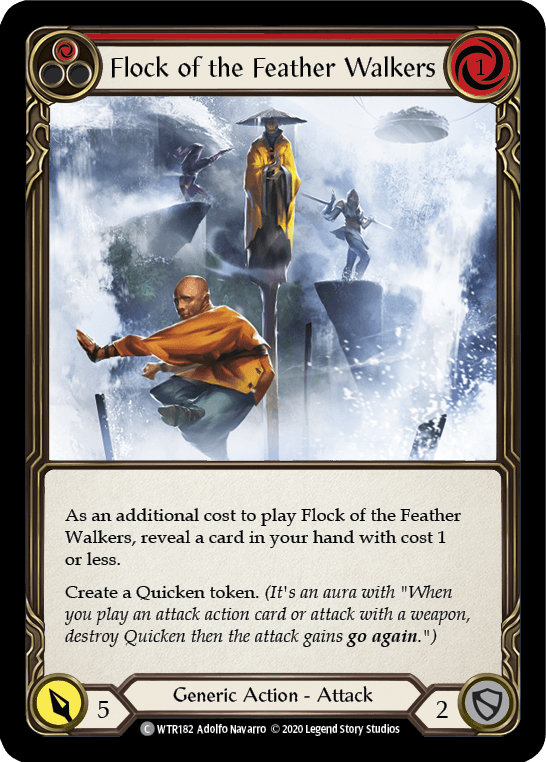 Flock of the Feather Walkers (Red) [U-WTR182] (Welcome to Rathe Unlimited) Unlimited Rainbow Foil - POKÉ JEUX
